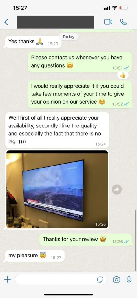 Conversación de WhatsApp de ejemplo 2