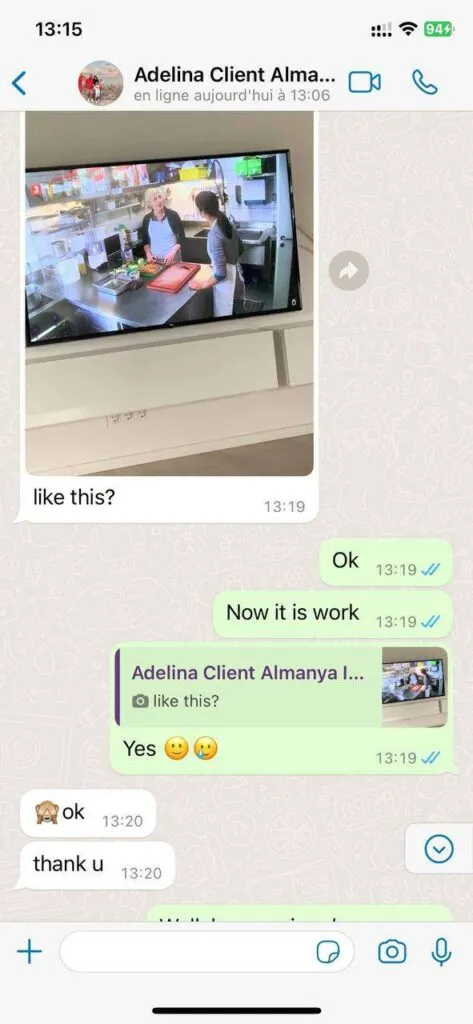 Conversación de WhatsApp de ejemplo 4